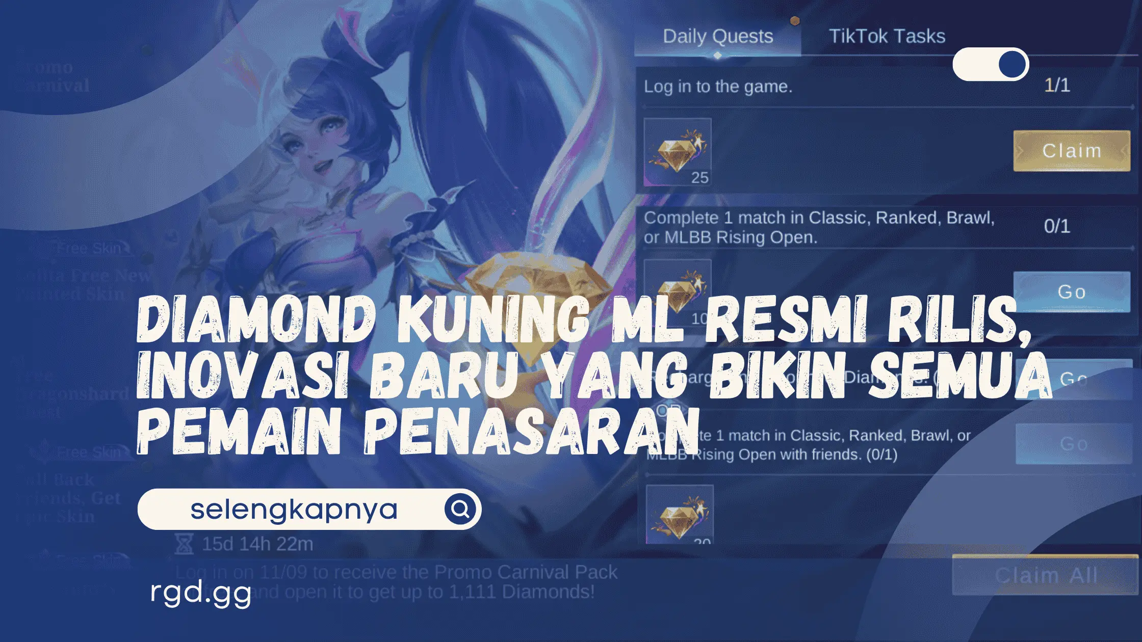 Diamond Kuning ML Resmi Rilis, Inovasi Baru yang Bikin Semua Pemain Penasaran